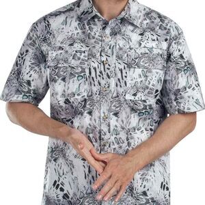 KastKing ReKon Men's Fishing Shirts, Quick-Dry Short Sleeve Shirt, S